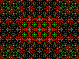 Seamless endless repeating multicolored bright ornament of different colors