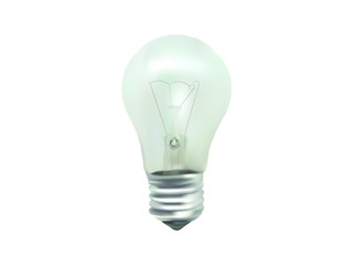 EPS 10 vector. Realistic light bulb made with gradient mesh.