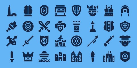 medieval icon set