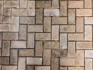 The paving slabs laid by drawing.