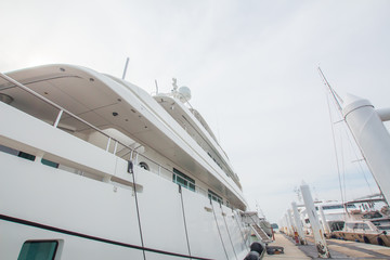 The large harbor is important ,in Phuket Thailand.