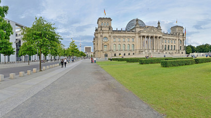 Fototapeta na wymiar Reichstag Building , Berlin, Germany 