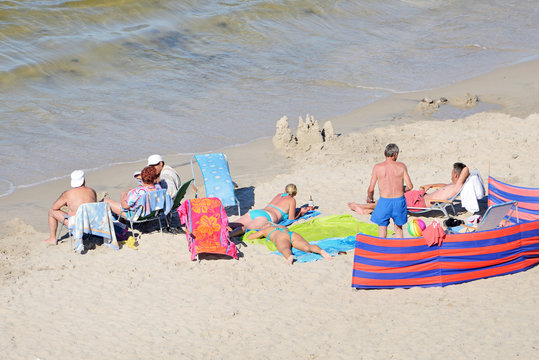 Plaża nad Bałtykiem.