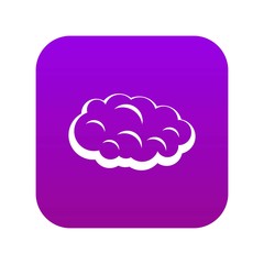 Cloud icon digital purple for any design isolated on white vector illustration