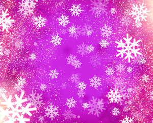 Obraz na płótnie Canvas background with beautiful snowflakes for new year and christmas