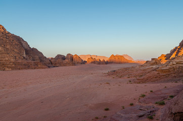 Fototapeta na wymiar Il deserto della Giordania