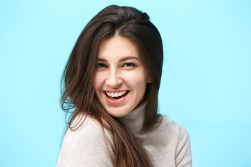 Naklejka premium portrait of a young caucasian woman