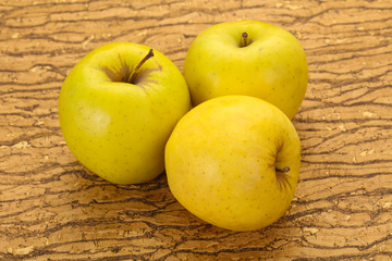 Yellow ripe apples