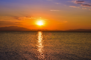 Obraz premium Sunset on the sea