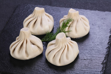 Caucasian traditional Khinkali