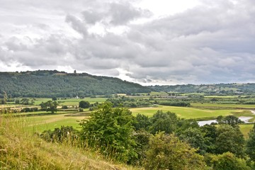 Fototapeta na wymiar A View from Dryslwyn Castle