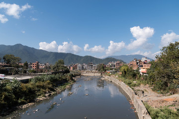 Nepal Kathmandu Asia view Monkey temple