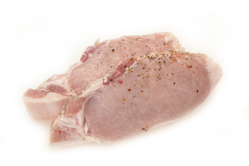 Raw pork meat steak for grill