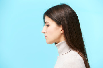 Fototapeta premium portrait of a young caucasian woman