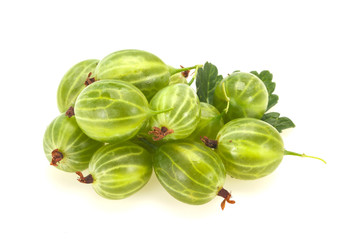 Fresh ripe green sweet gooseberry