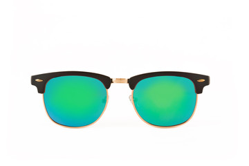 Sunglasses, front view isolated on white background
