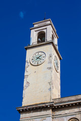 Obraz premium Clock tower of the historical Palazzo Gambacorti built on the 14th century