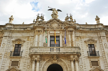 The former Royal Tobacco Factory (Real Fabrica de Tabacos), now building of the Public University of Seville.
