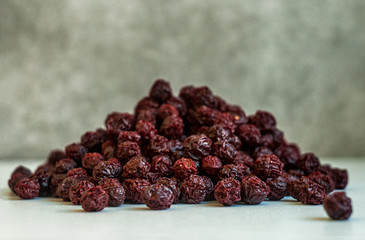 Dry cherry natural organic food photography