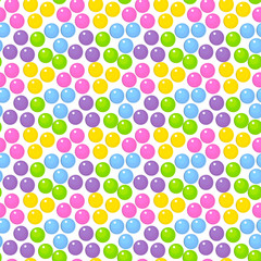multicolored bright rainbow seamless pattern vector circles white background