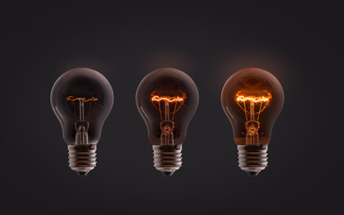 Incandescent of light bulb