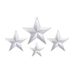 Obraz premium set of stars decoration isolated icon
