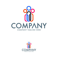 Creative Family Logo Design Template