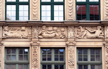 Fototapeta premium Stone bas-reliefs of Gdansk