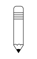 pencil school supply isolated icon