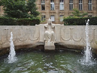 Sculpture in Stuttgart at the new castle