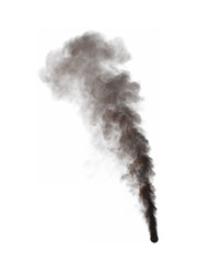 dense fantasy smoke isolated on white background - 3D illustration of smoke