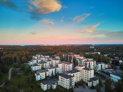 Beautiful Aerial View Of Espoo