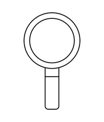 search magnifying glass icon illustration