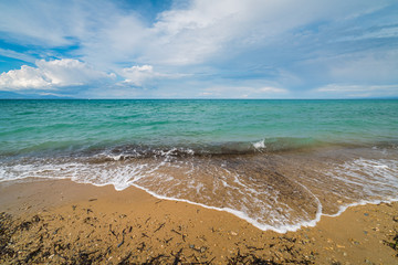 The Tsilivi Beach in summer