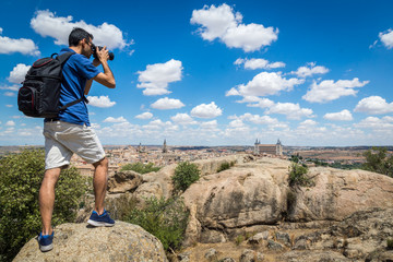 photographing Toledo landscape