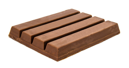 Chocolate row, isolated on  white background