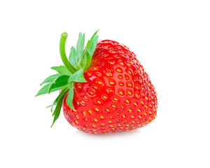 Strawberry. Fresh ripe berry isolated on white background.