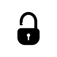 Lock icon vector symbol illustration