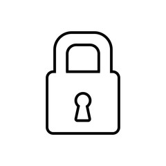 Lock icon vector symbol illustration