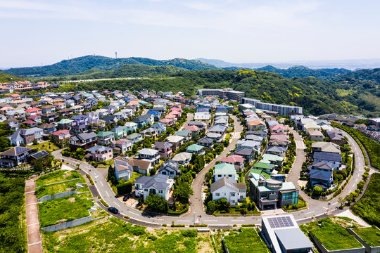住宅街　空撮