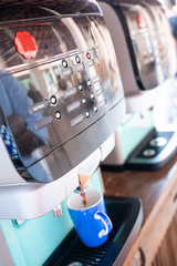 Automatic coffee machine for breakfast