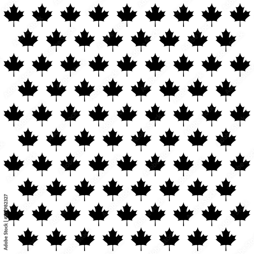 Poster pattern of leafs maple canada