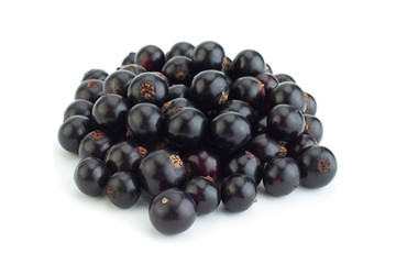 Black currant berries closeup