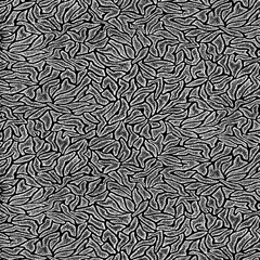 Seamless abstract illustration monochrome pattern. Ornament made of black and white dots. Random layout. Gift wrapping paper. Bed sheets and interior