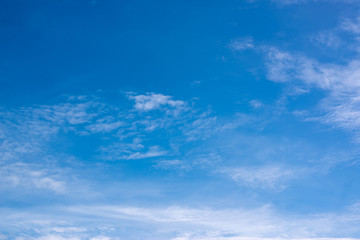 Blue sky with cloud. Clearing day and Good weather in the morning,copy space for text.