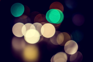 Bokeh of colorful light