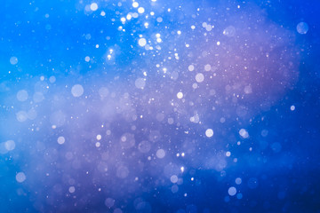 Blue abstract bokeh