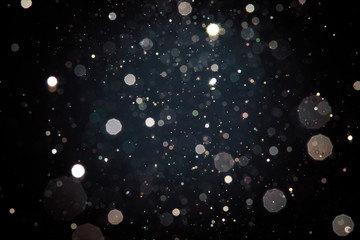 Obraz premium Abstract blur black bokeh