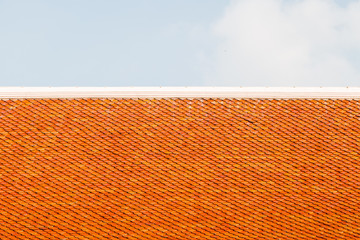 Red temple tiles texture background