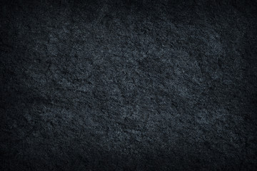 Dark grey black slate stone background or texture